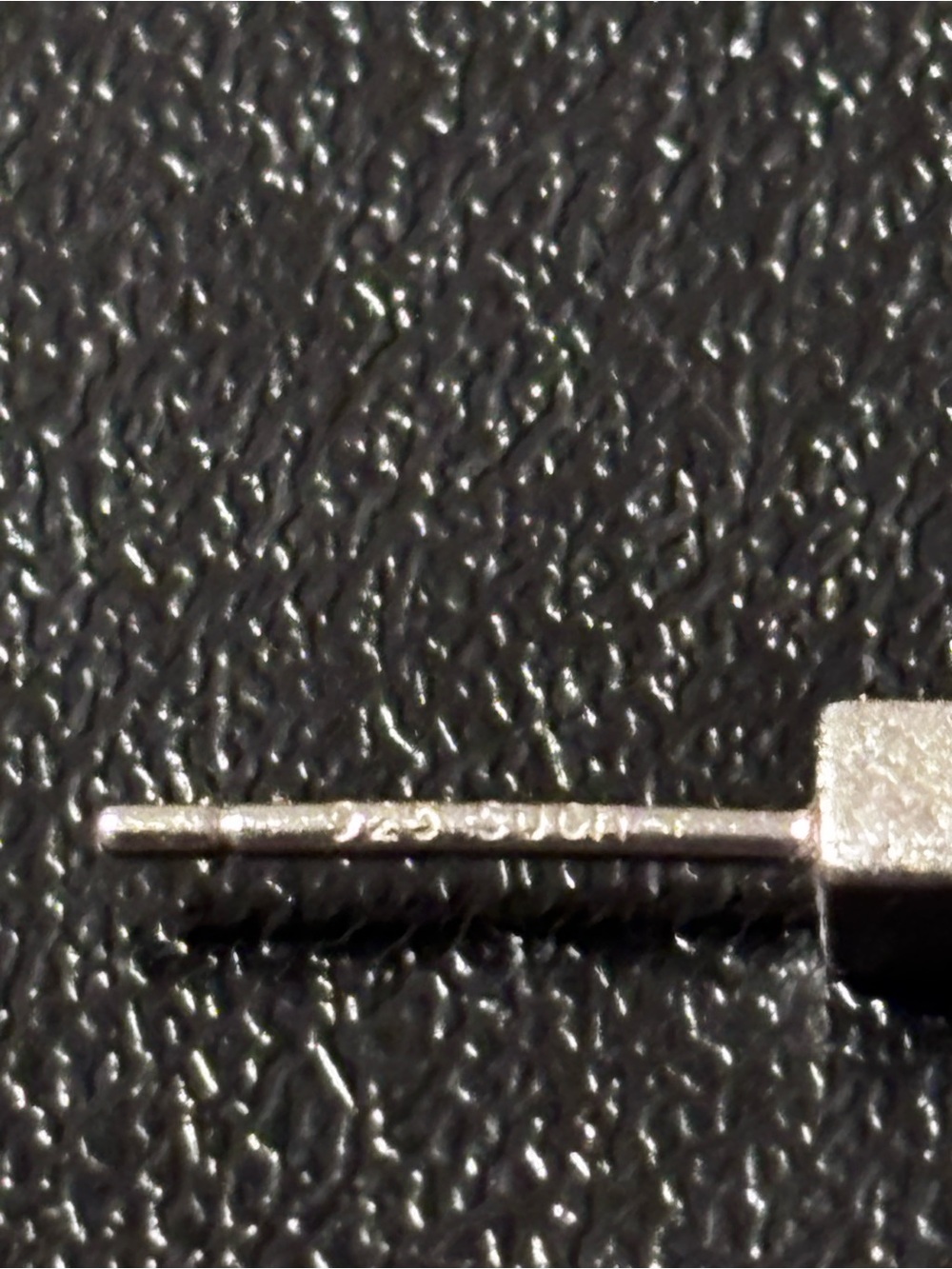 Minimal Matte  Sterling Silver Square Stud Earrings Signed on Post See Photos - Picture 2 of 5